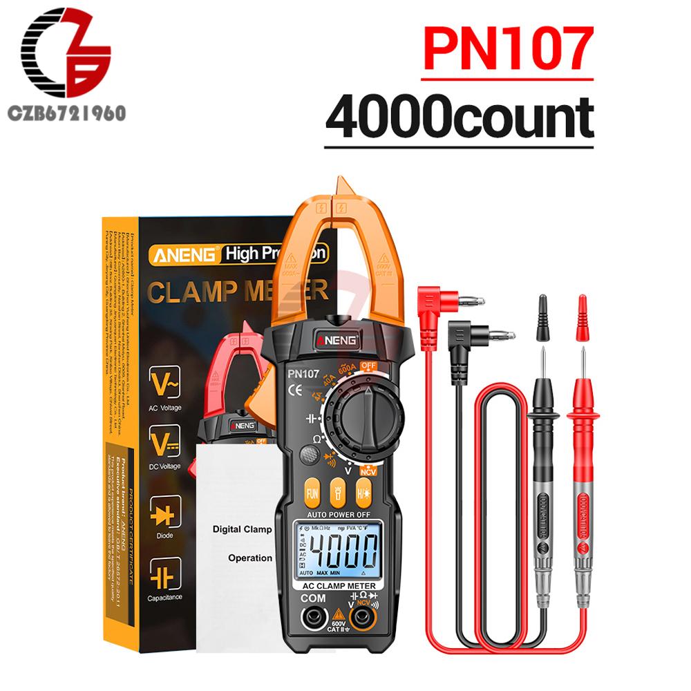 

ANENG PN107 4000 Count Digital Multimeter Clamp Meter DC AC Current Tester Voltmeter Ammeter NCV Diode Professional Repai Tools