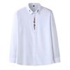 Cămașă cu mânecă lungă, 10xl, cu mâneci lungi, pentru bărbați, cu mâneci lungi, pentru afaceri, brodate