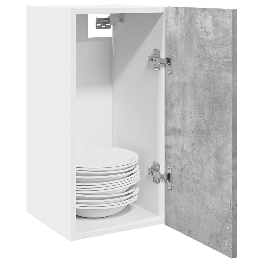 Living room hanging cabinet, wall mounted storage cabinet, multifunctional entryway storage cabinet, Lyon concrete gray 30x31x60 cm wood composite