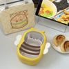 Cute Divides Lunch Box Portable Breakfast Boxes Multifunctional Lunch Container  Outdoor