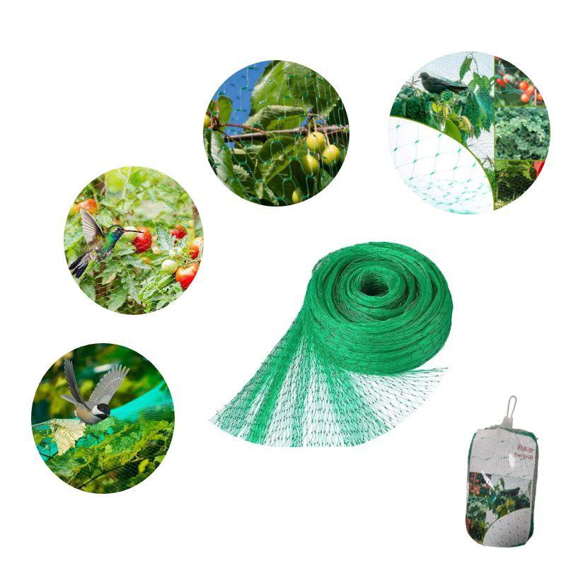 

Polyethylene Bird Net for Garden Plant and Fruit Tree Protection Straps and Ground Nails Only