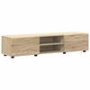 TV Cabinet Set with Shelf FLORIN 3 pcs Sonoma Oak Particleboard