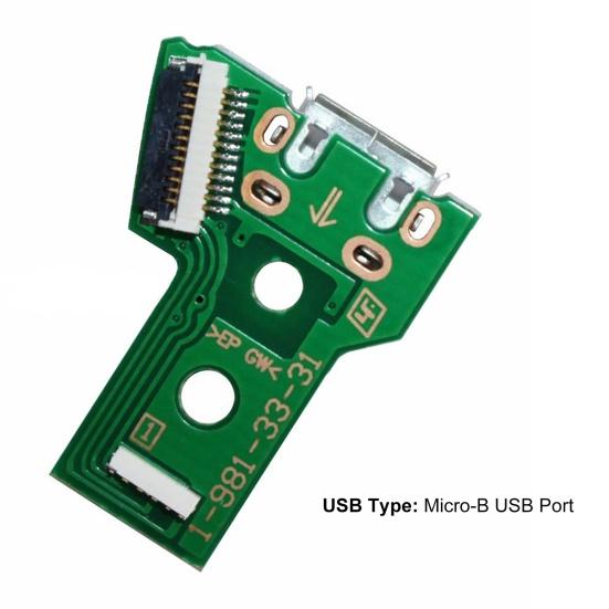 Charging Port Board Lightweight Precise 12Pin Flex Cable USB Charging Port Socket Board for Sony for PS4 JDS-030/JDS-040/JDS-055