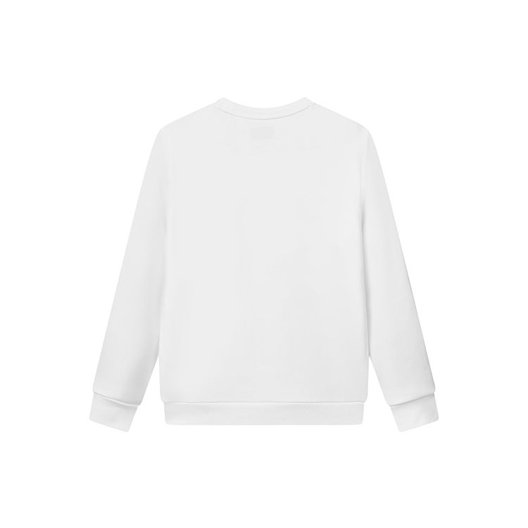 FILA Embroidered Logo Casual Knit Pullover Sweatshirt Men sweatshirt Standard-White F11M148203FWT