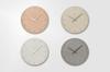 Lemnos Analog Wall Diatomaceous Earth BG Clock, (Washed Finish), Beige, NY23-06