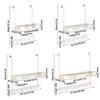 No Drill Over The Door Hook Rack Aluminum Door Organizer Hanging Hook Rack  Bedroom Organization