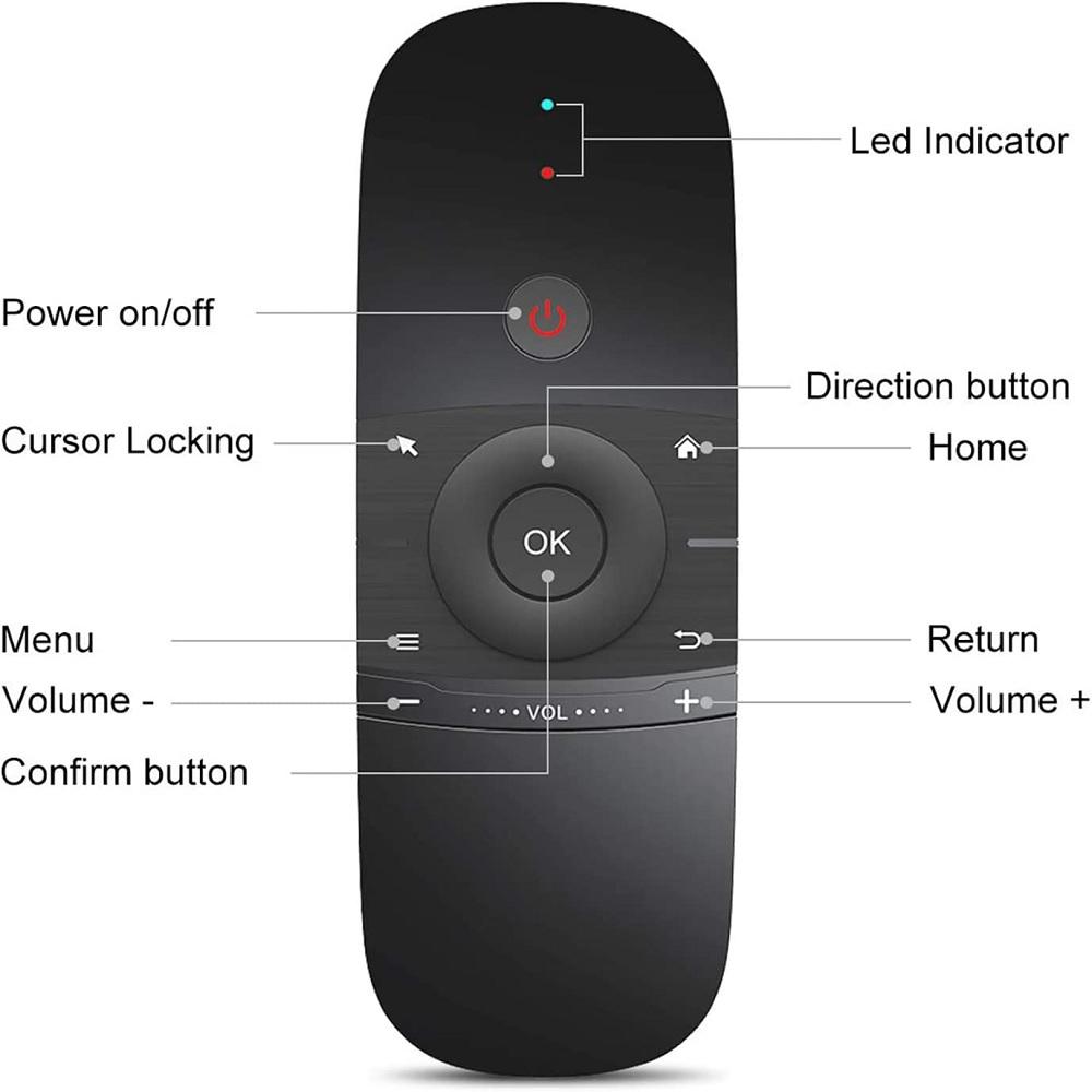 W1 Remote Control IR Remote For Air Mouse Wireless Keyboard for Android TV Box