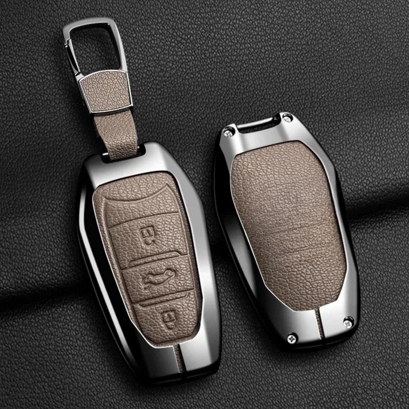 Key Case for Car Car Zinc Alloy Key Case Bag For Peugeot GTLine 207 307 407 208 308 408 508 2008 3008 4008 5008 RCZ Car Key Cha