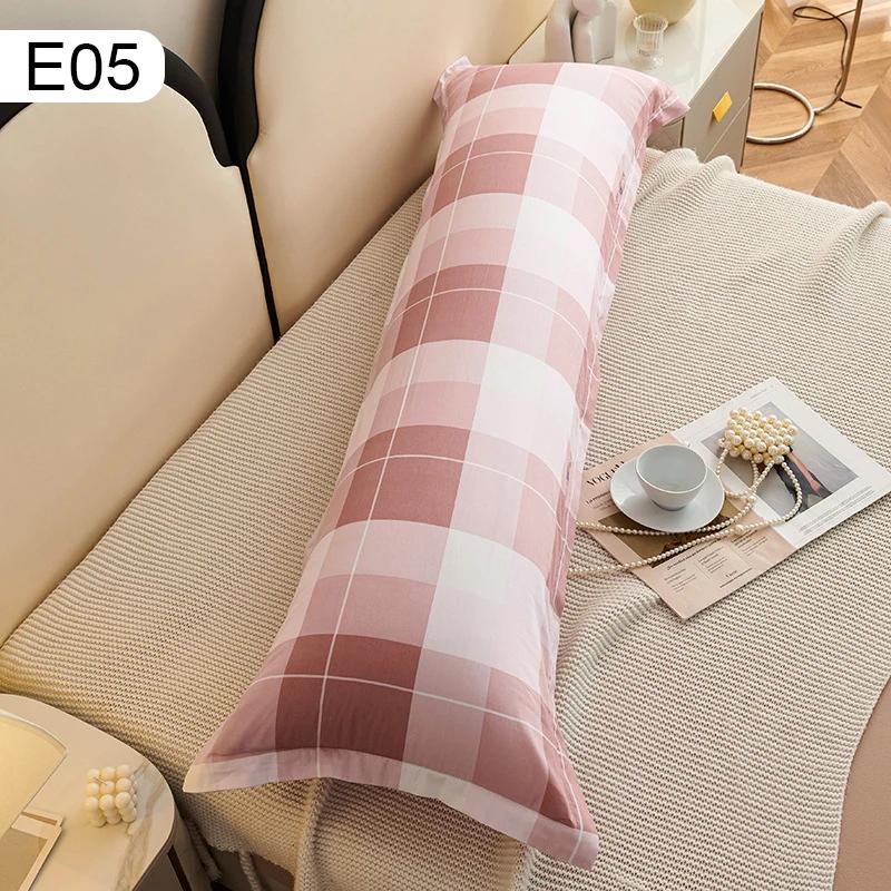 48X120150Cm Lover Body Pillowcase Cover Flower Print Soft Cushion Double Long Pillowcase for Beddroom Couch Decorative Home New 48x120cm 4269₽