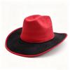 Popular European and American Classic Splicing Western Cowboy Hat Top Hat Men's and Women's Outdoor Big Brim Sunscreen Hat