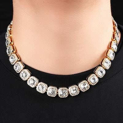 12MM Ice Chain Necklace Bracelet For Men Women Neck Hip Hop Tennis Chain Jewelry Accessories