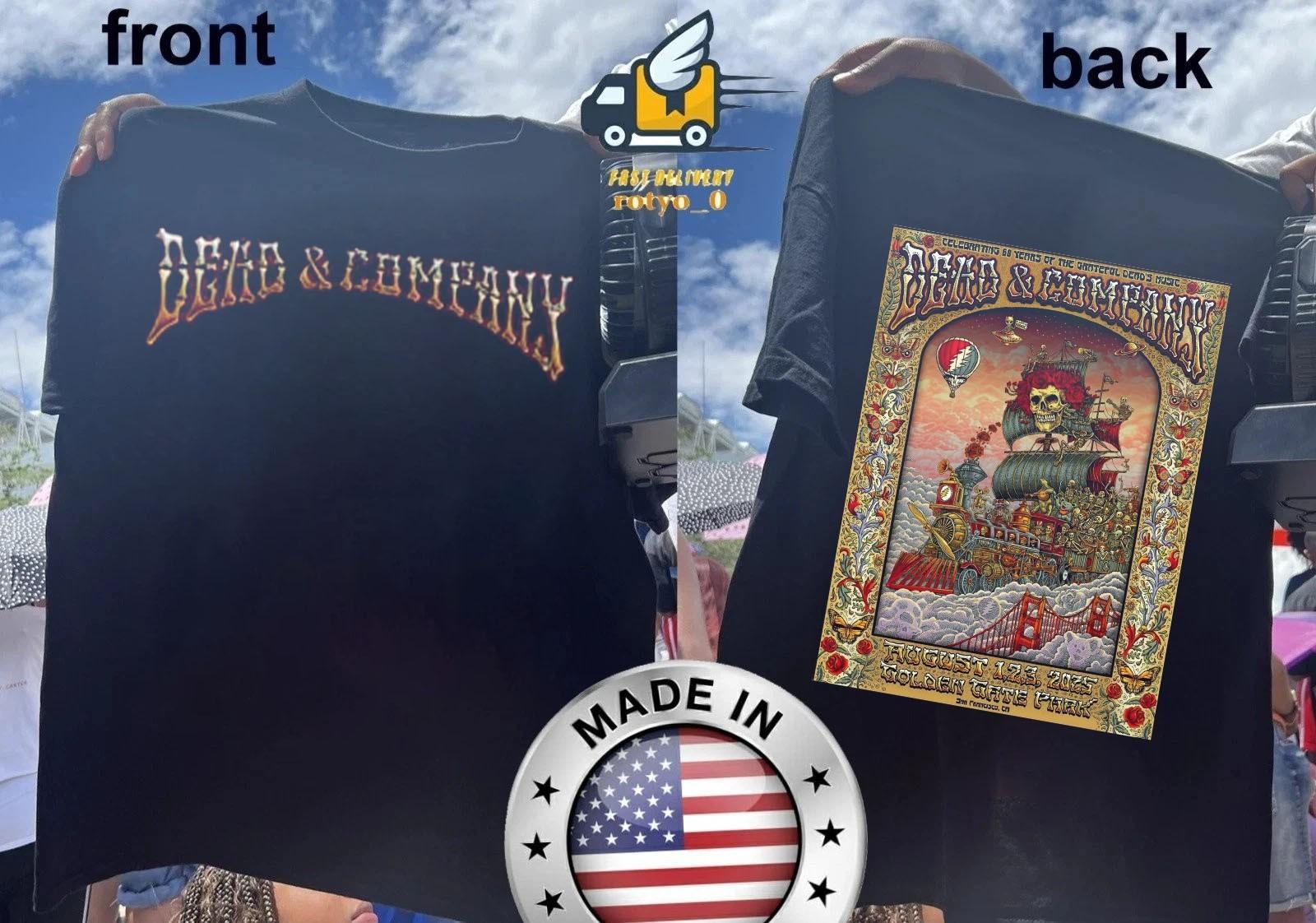 Dead And Company San Francisco Golden Gate Park reprint shirt AN54887 S