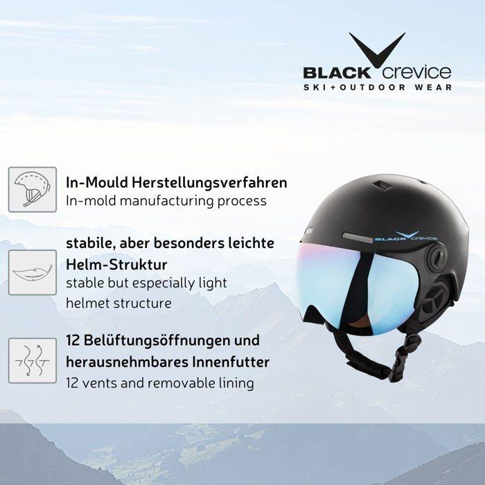 Ski-Schutzhelm - Snowboard-Schutzhelm Black crevice - BCR140198-CW-2Black Carbon/White58-61