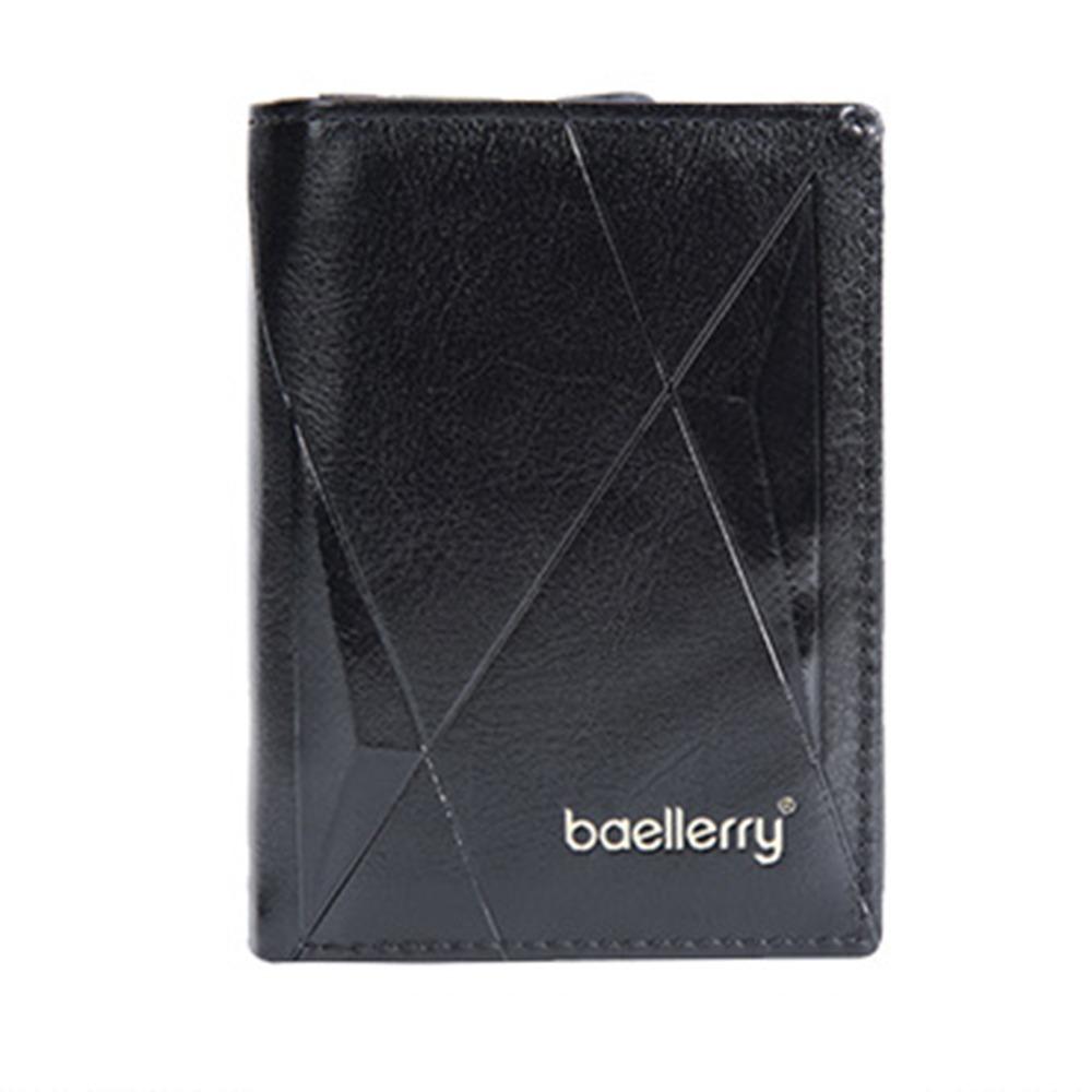 Soft Male Leather Purse PU Leather Men Card Holder Contracted Men's Short Wallet Men