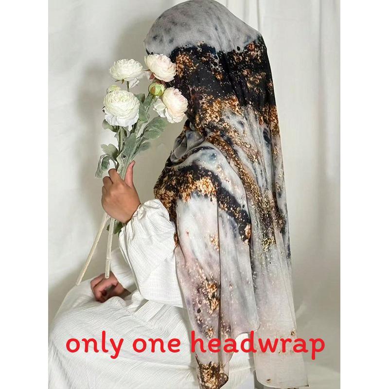 Ethnic Style Modal Wrap With Lightweight Breathability For Daily Wear черный белый