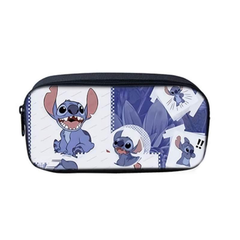 

Adorable Stitch Backpack For Kids With Lunch Bag And Pencil Case Durable Polyester Pen Bag