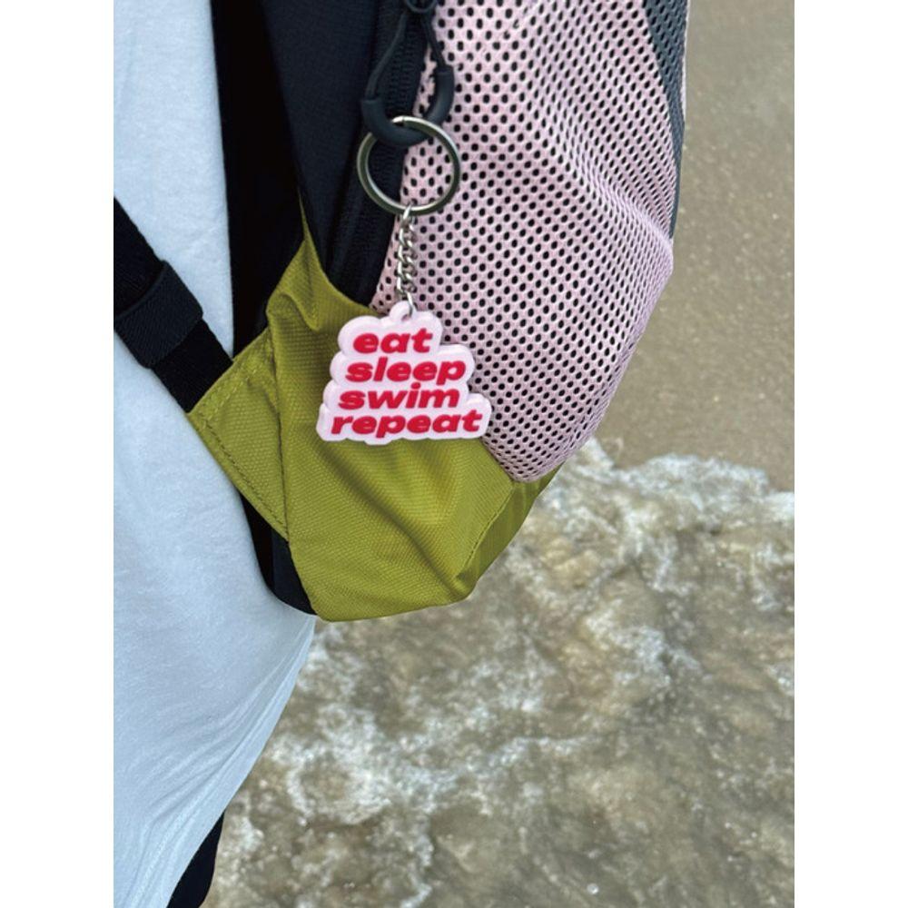 groundocean SWIM HUMAN Keyring