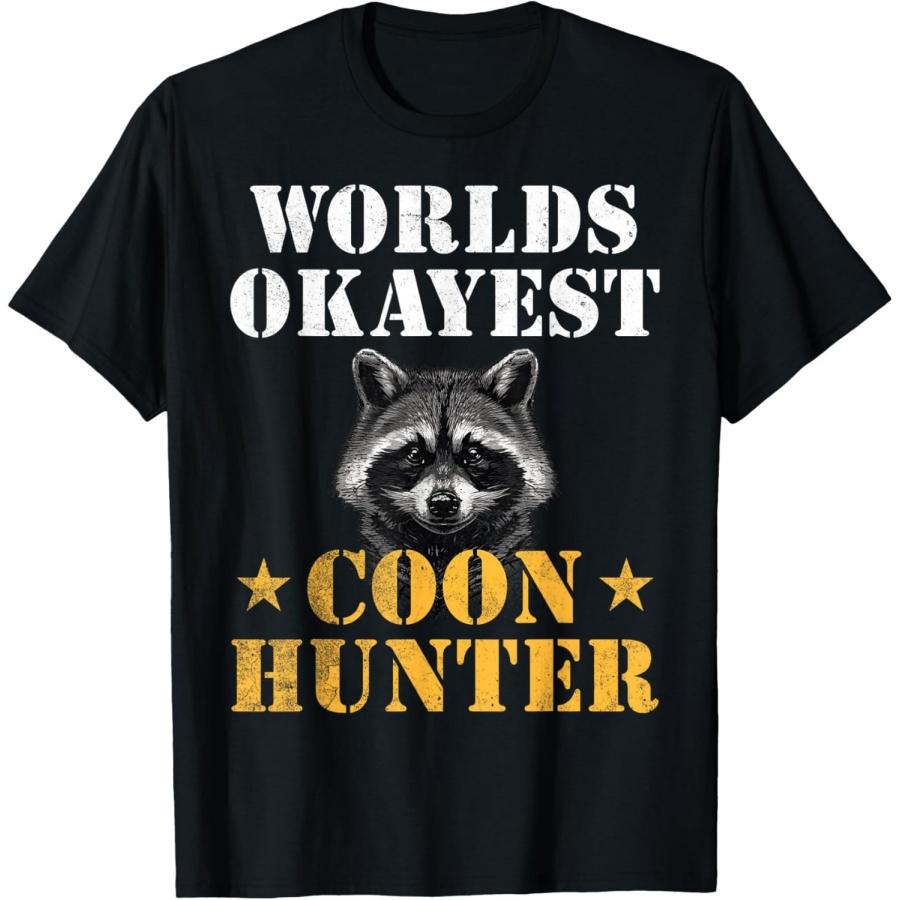 Coon Hunting Hunter Funny Quote Raccoon T-Shirt, Small, Black XXXXXL чёрный