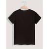 Womens Plus Size Pattern Print Round Neck Short Sleeve T Shirt Loose Fit Slightly Stretchy Casual Pullover Comfy Top