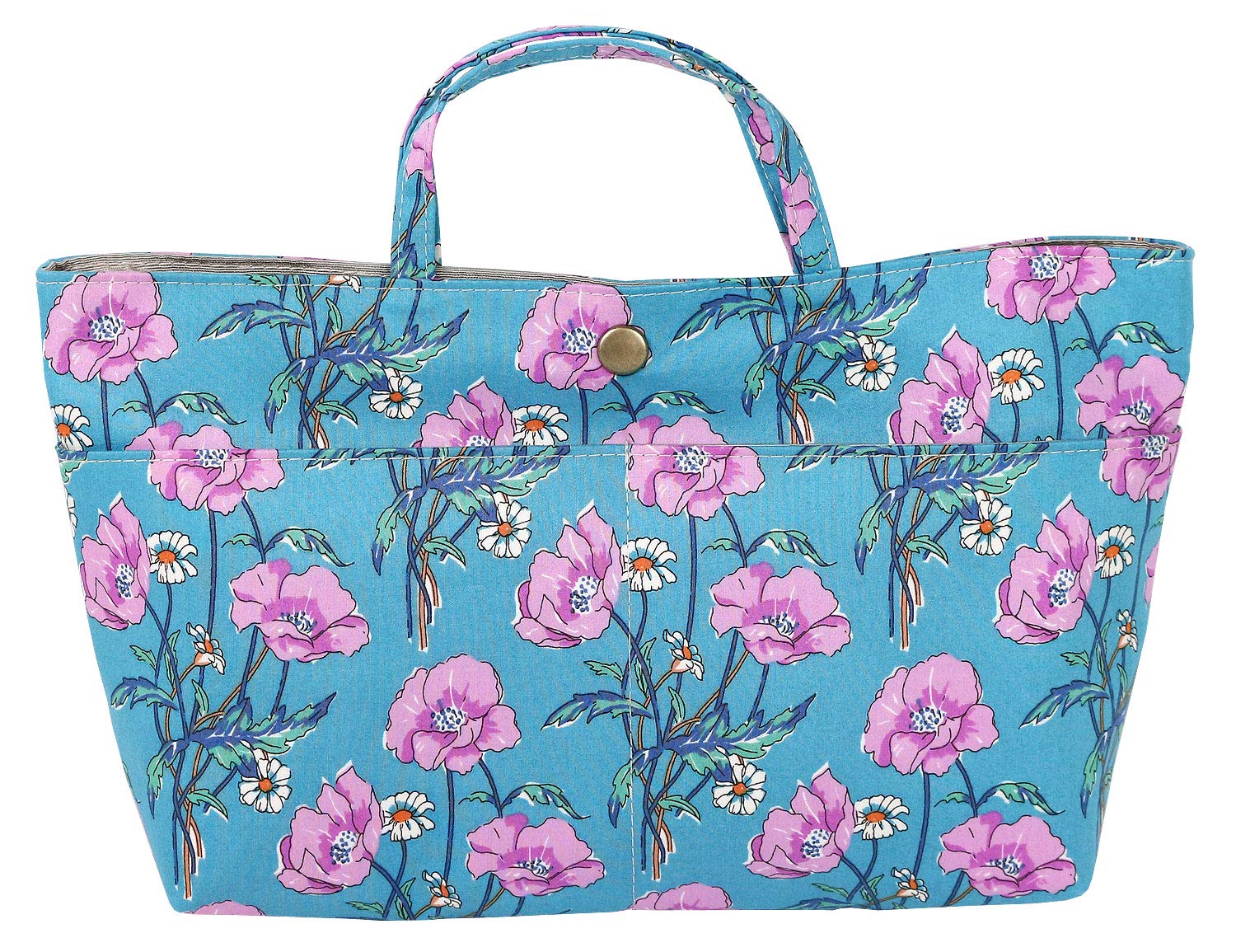 DDintex FLORET LONDON Сумка-в-сумку 03, Цвет «Poiret Blue», 27 x 5 x 15 см [Принт Liberty]