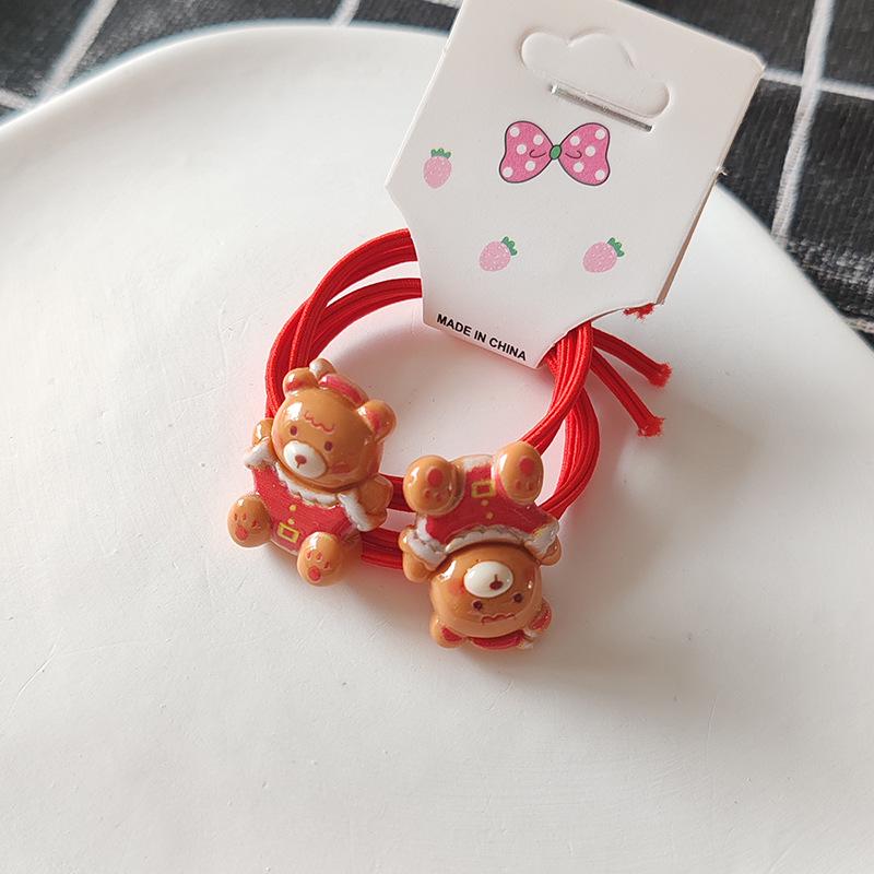 2024 Christmas Kids' Hair Accessories: Santa, Snowman, Reindeer Tree Hair Ties & Scrunchies