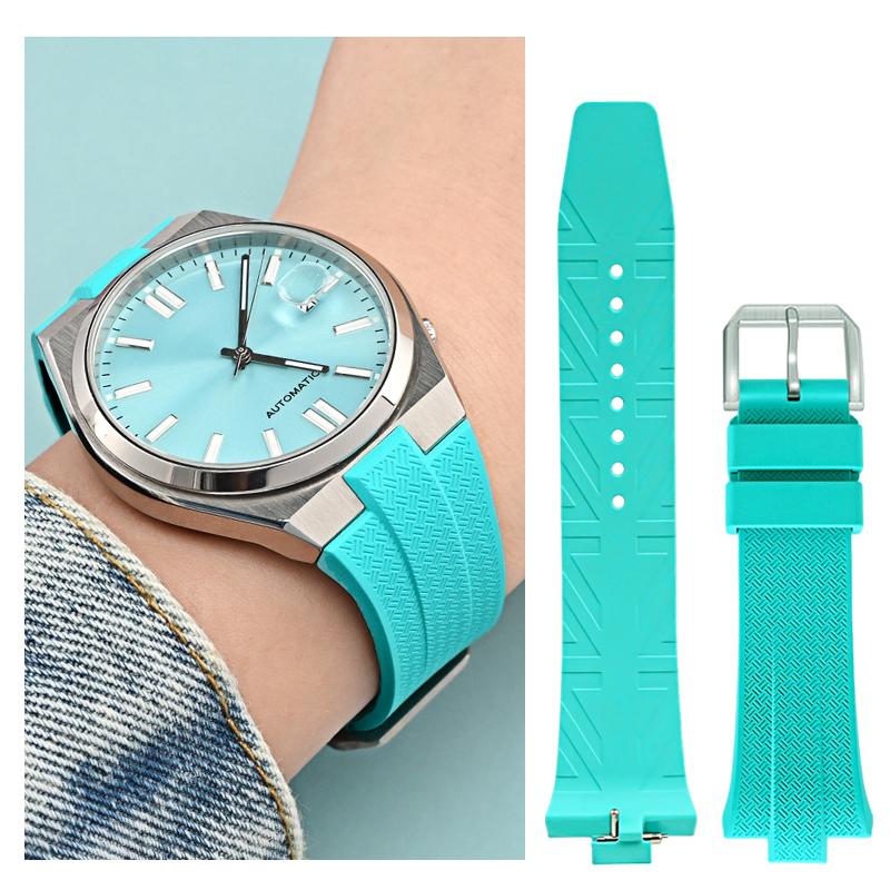 Advanced FKM Fluoro Rubber Watch Strap 9mm For Citizen TSUYOSA Collection NJ0150 NJ0151ME Silicone Watchbands Men Women Bracelet