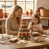 Progetto di Cucito a Tema Natalizio Kit Fai da Te per Albero, Artigianato Artistico Fatto a Mano per Bambini e Fornitura in Feltro Creativa per Adulti, Set di Tessuti Interattivo per la Casa delle Feste