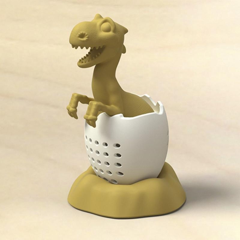 Dinosaur Shape Tea Strainers Silicone Tea Leak Related Teapot Tea Set Filter Silicone Tea Filter Tea Strainers Tea Set