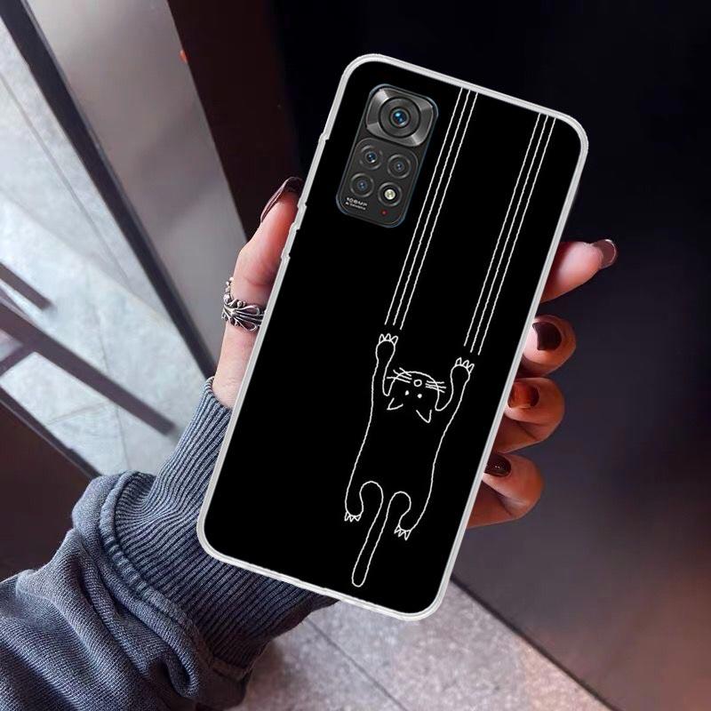 Cat Footprint Funny Paw Cute Phone Case For Xiaomi Redmi Note 10 11 12 13 14 15 Pro Plus 11S 12S 14S 11T 11E 10S Soft TPU Back C