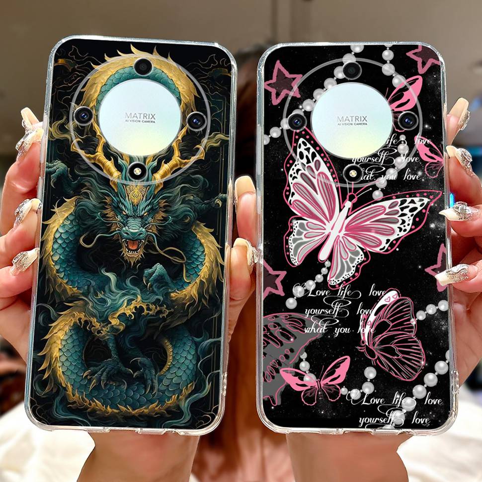 For Honor X9a 5G Case RMO-NX1 Beautiful Butterfly Soft Silicone Phone Cases For Honor X 9a X9a 2022 Back Cover Bumper 6.67"