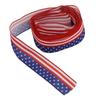 Patriotic Ribbon 6.5cm Width 10m Length 4th of July Independence Day for Decoration