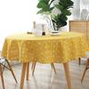 Nordic Round Tablecloth Christmas Tree Pattern Washable Cover Colored Stripe For Tea Table Dining Decor