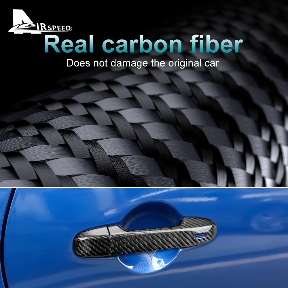 Real Hard Carbon Fiber Cover For Subaru BRZ Toyota 86 2013-2025 2025 2025 2025 Door Handle Sticker Protector Handle Decor Trim