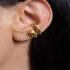 Punk Women's Piercless Ear Clip Earring Classic Gold Color Trendy Earcuff Earrings Girl Y2K Gift Simple Daily Wear Zircon