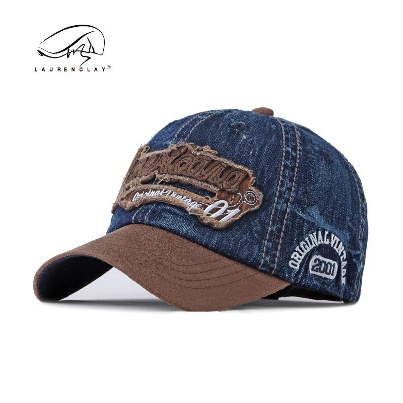 Washed Cotton Cowboy Baseball Hat Men's and Women's Spring and Summer Outdoor Sports Hat Sunscreen Sunshade Sun Hat Cap