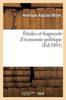 Buch Etudes Et Fragments d'Economie Politique