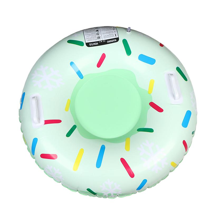 Ski Ring Inflatable Pvc Sledding Tube Thicken Snow Tubing Winter Snow Tube With Handle Snow Racer Durable Snow Sled Board