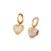 [Oil Painting Love Song] French exquisite oil drip enamel flower love ear buckle necklace retro light luxury fashion suit