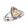 Natural Citrine Gemstone Handmade 925 Solid Sterling Silver Gift Ring S.9 S1r08