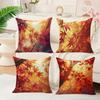Warm Autumn Maple Leaf Pillowcases: Cozy Fall-Themed Home Decor Pillow Covers