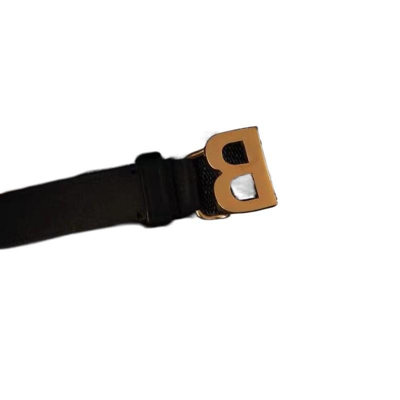 Black Versatile Wide Waist Belt For Women Stylishly Designed With Decorative B Buckle