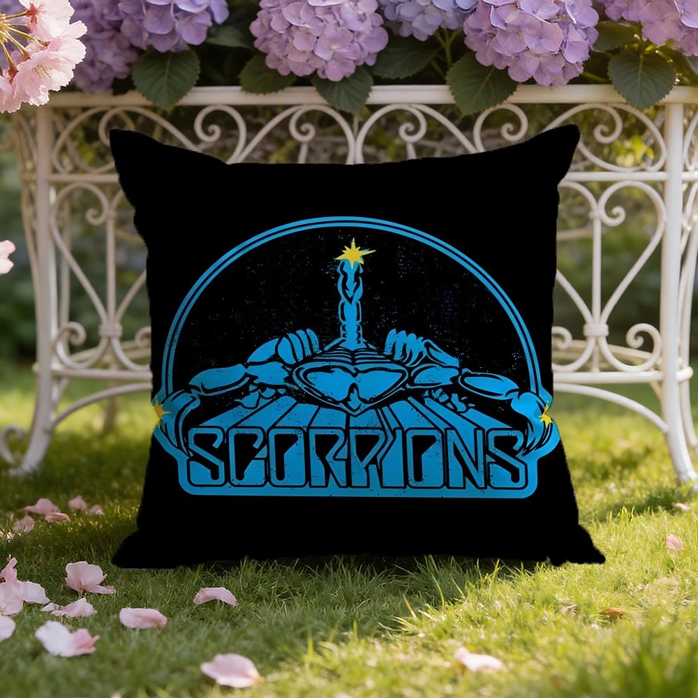 S-ScorpionsS Band Cushion Cover Home & Car Dual-Scene Pillow Cover: Reversible for Premium Comfort