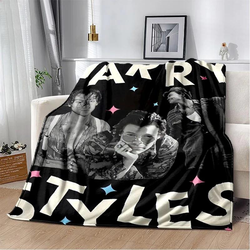Harry Styles Inspired Soft Flannel Throw Blanket for Bed Sofa Leisure Nap Perfect Gift for Fans Home Decor
