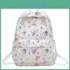 Large Simple Capacity Backpack With Maltese Print Design For Students Daily