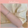 Cat Minimalist Eye Stone Beaded Bracelet For Women Irregular Steel Titanium