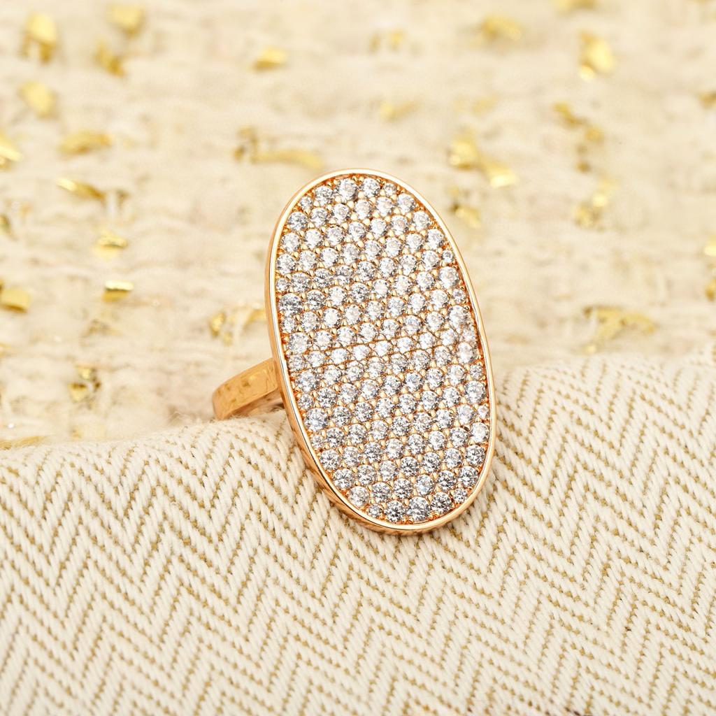 New Hot Brand Vintage Full Diamond Women's Rings Luxury Jewelry For Women Designer Rings Fashion Pure 925 Silver Round Rings