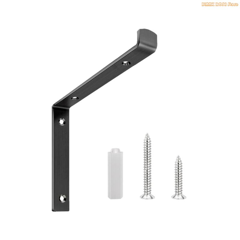 K1AE Wall Mounted Stainless Steel Shelving Bracket Simple Decorative Shelf Bracket