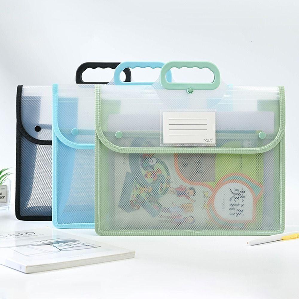 Visible Kids Document Bag Multifunctional File Folder Pouch  School Office Supplies