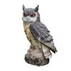 Home Art Craft Niedliche Dekoration Eulenform Harz Desktop Lebensechte Indoor Garten Figur Ornament Outdoor Anti-Vogel-Kollektion