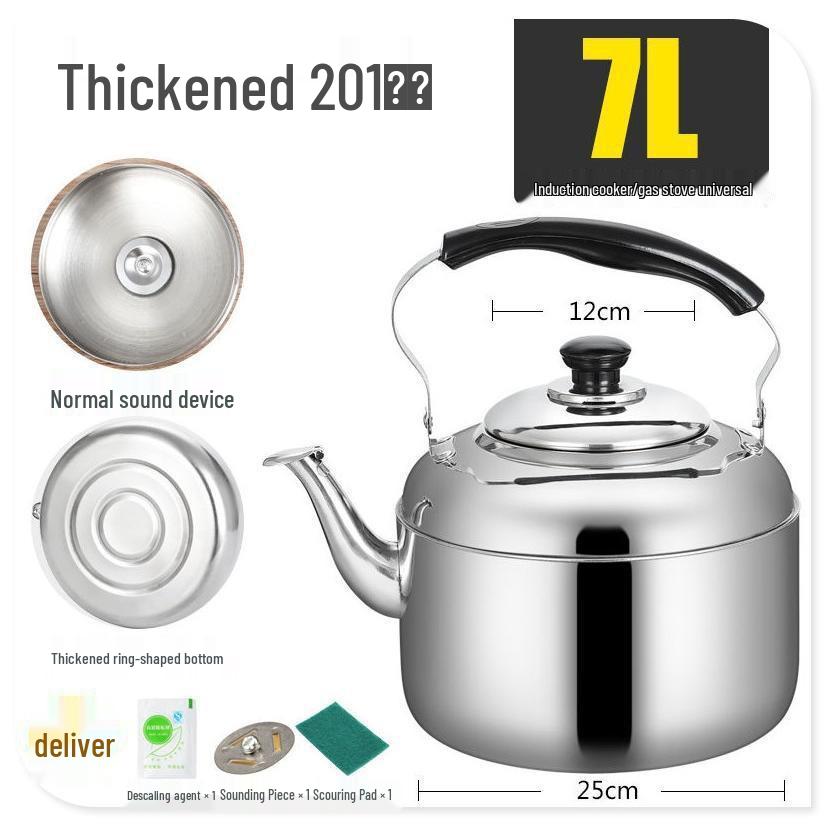 Large Capacity Stainless Steel Electric Kettle with Whistle, Auto Power Off, and Keep Warm Function for Office or Hotel Use
